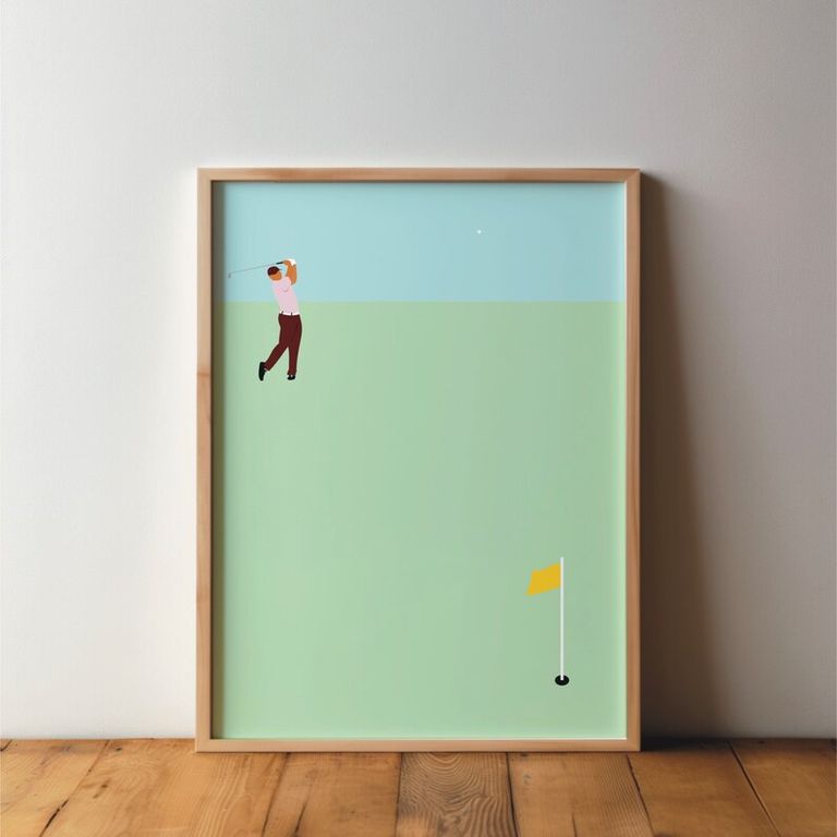 Golf Tee - Minimal and Modern Wall Art