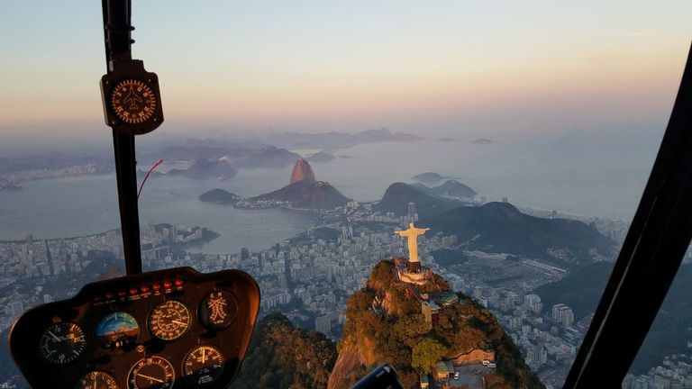 Helicopter Flight in Rio de Janeiro, Brazil 🇧🇷
