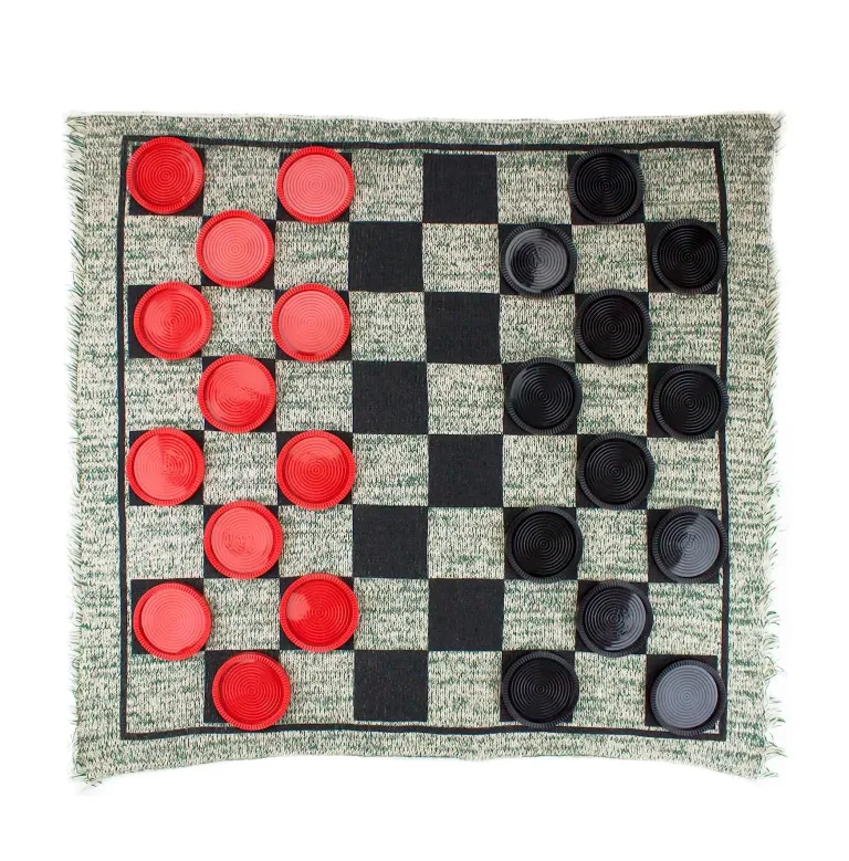 Large Checkers Set for Indoor/Outdoor