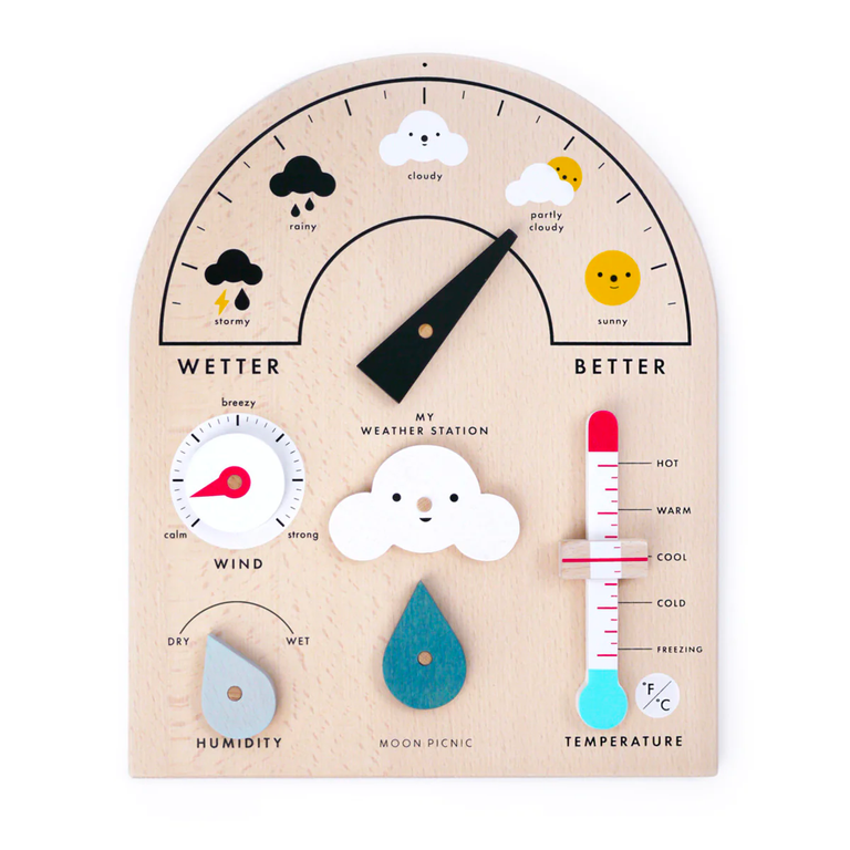 Moon Picnic Weather Station for Kids