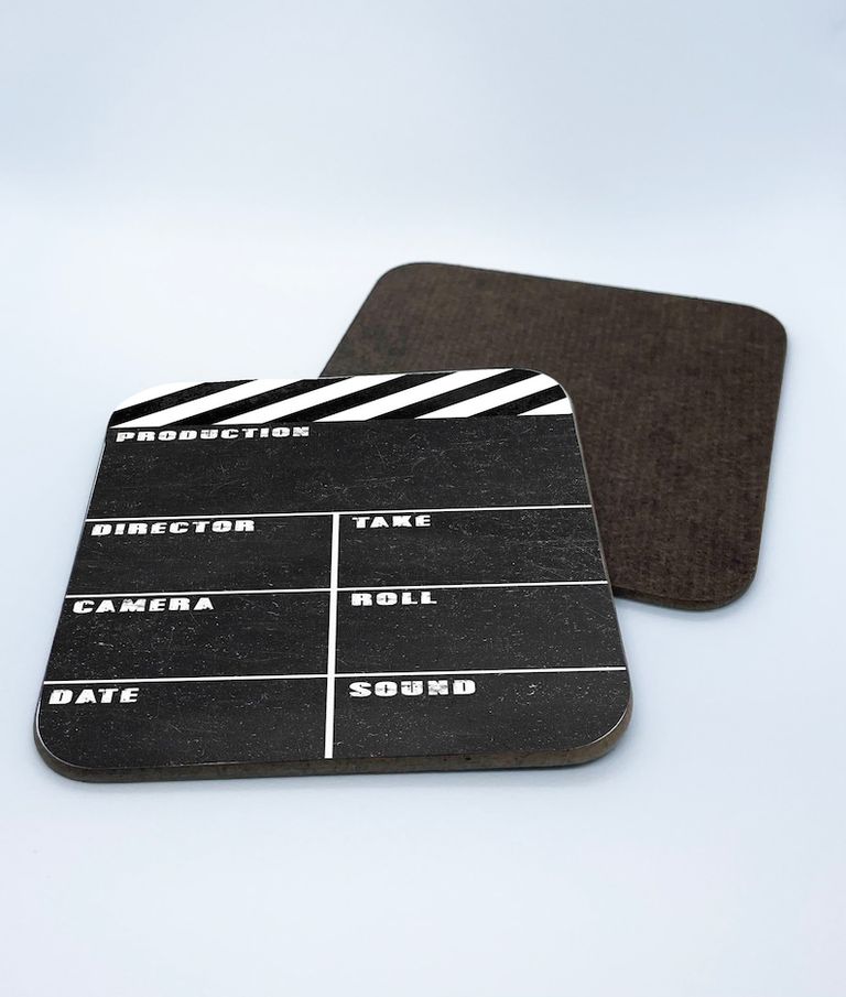 Personalised Director's Clapboard Coasters