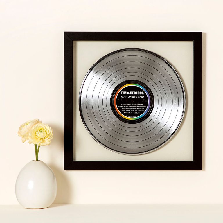 Personalized Platinum & Gold LP Record