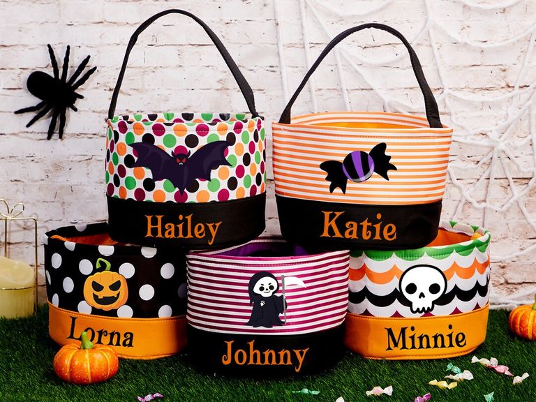 Personalized Trick-or-Treat Buckets