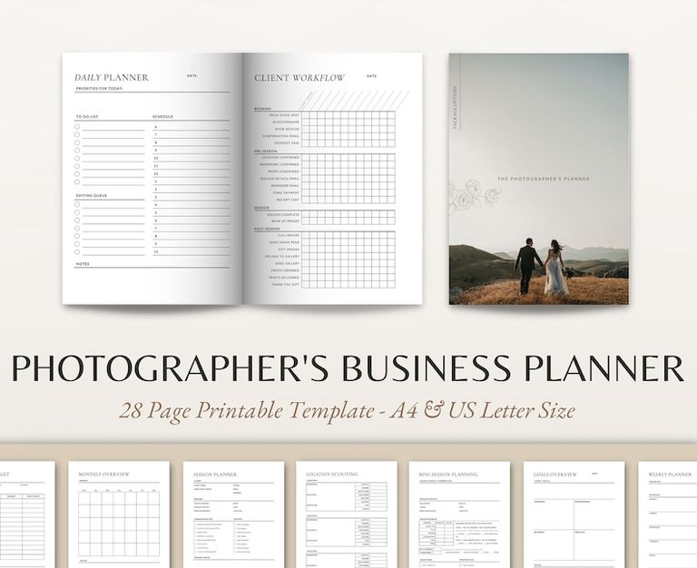 Photographers Printable Business Planner 