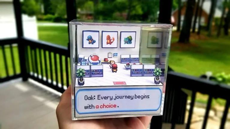 Pokemon Oak's Lab 3D Retro Gaming Box