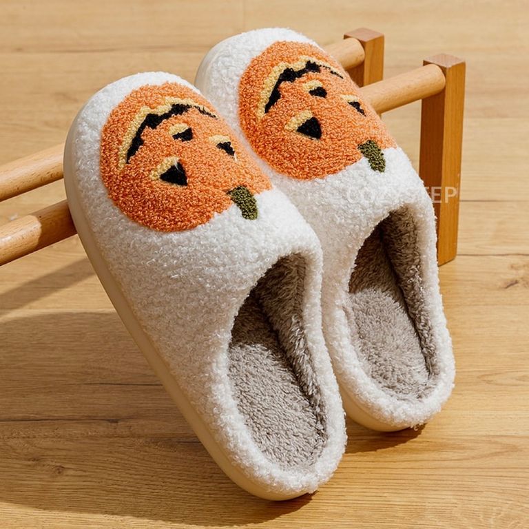 Pumpkin Slippers for Halloween 