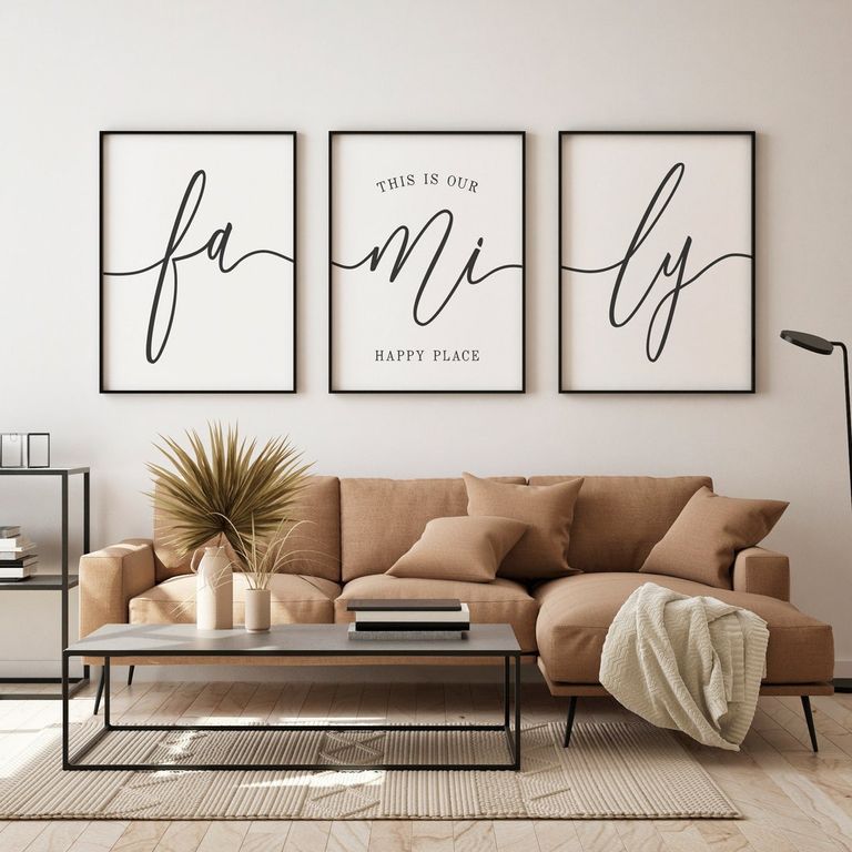 "This Is Our Happy Place" Family Wall Decor