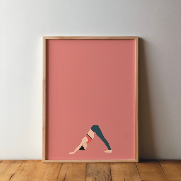 Yoga Lady - Minimal and Modern Wall Art