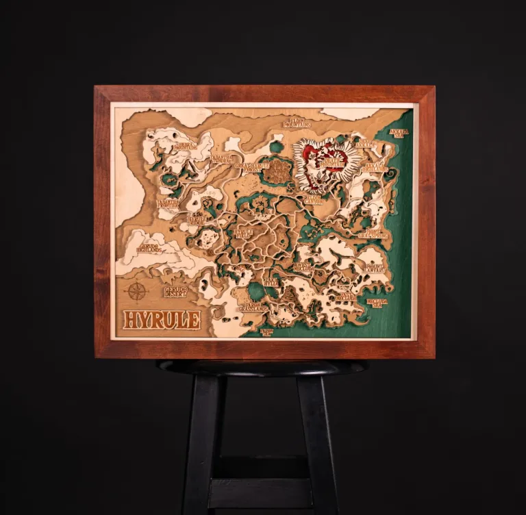 Zelda 3D Hyrule Wood Map